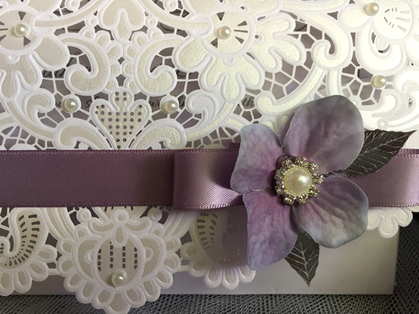 Lilac and Grey Wedding Invitations
