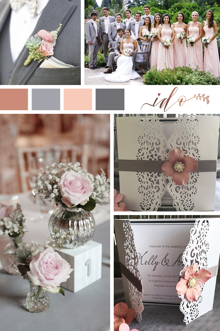 Pink & Grey Wedding.