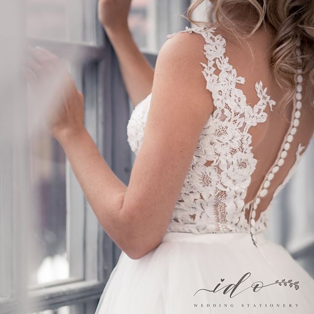 Wedding Dress Inspiration… I just love those covered buttons on  the sheer back