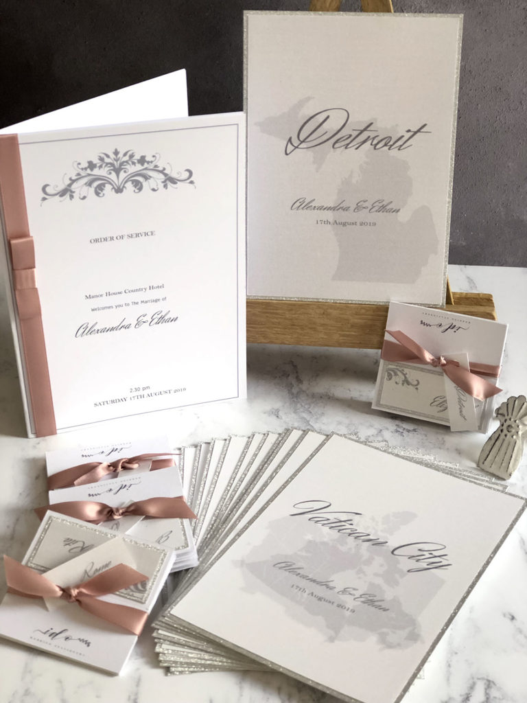 Elegant Blush Wedding Invitations