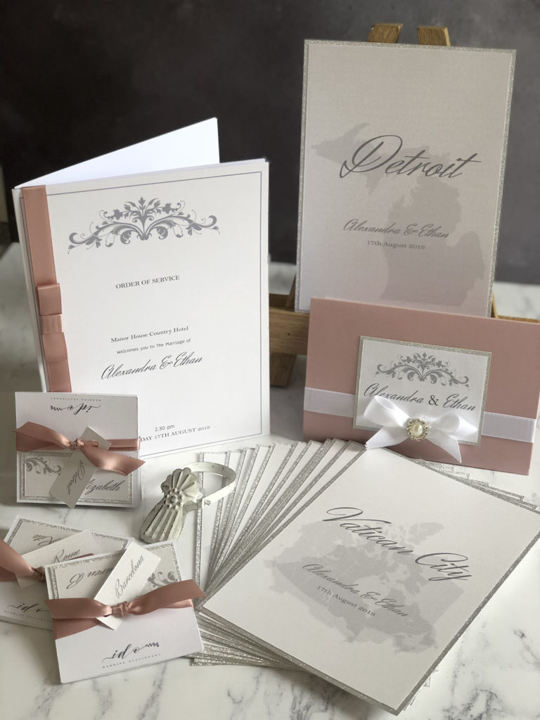 Elegant Blush Wedding Invitations