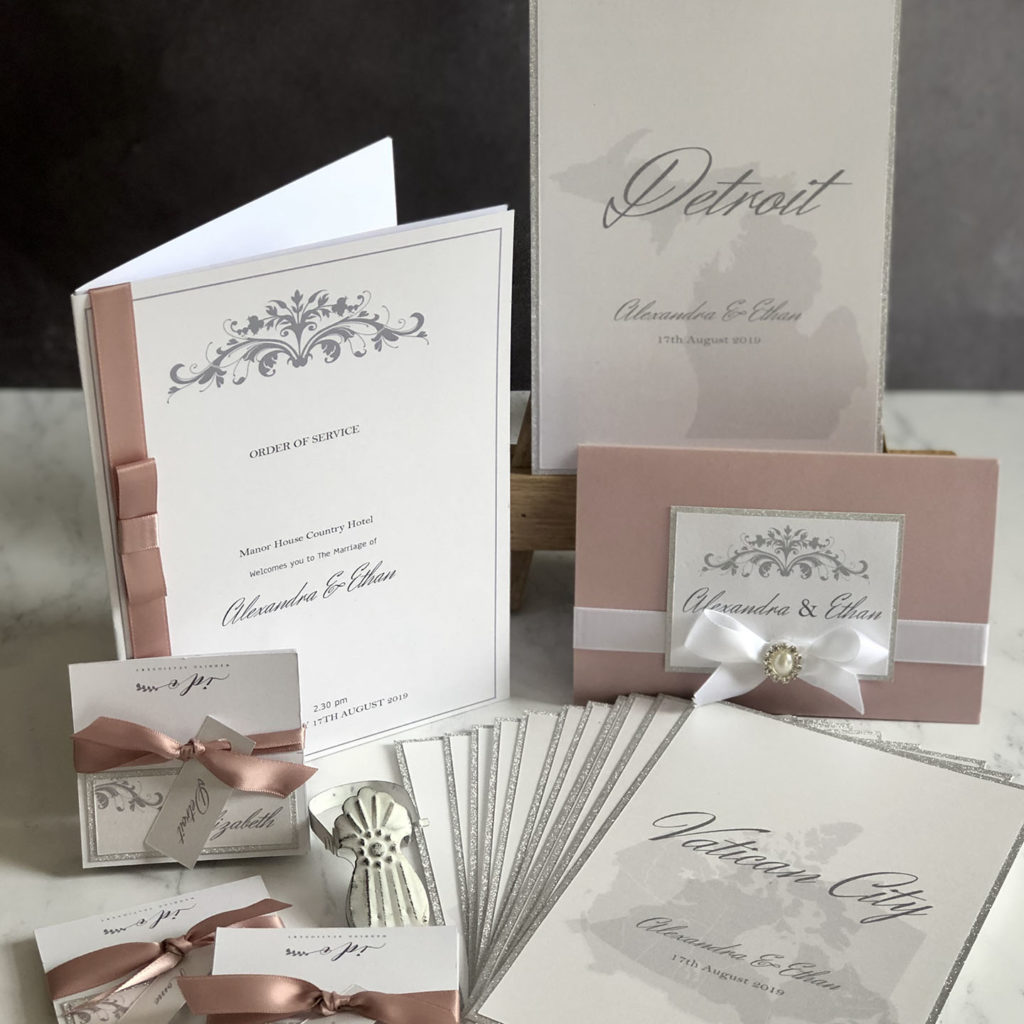 Elegant Blush Wedding Invitations