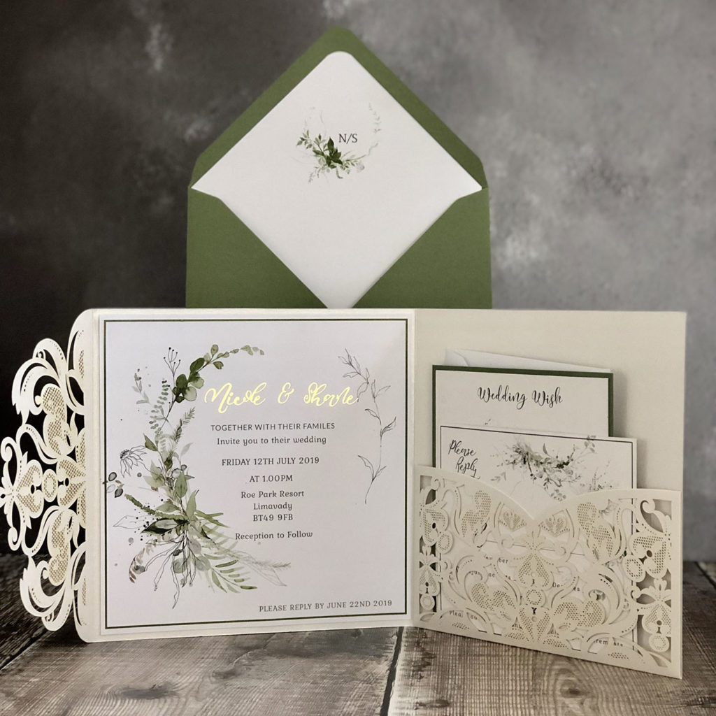 Foliage Wedding Invitation