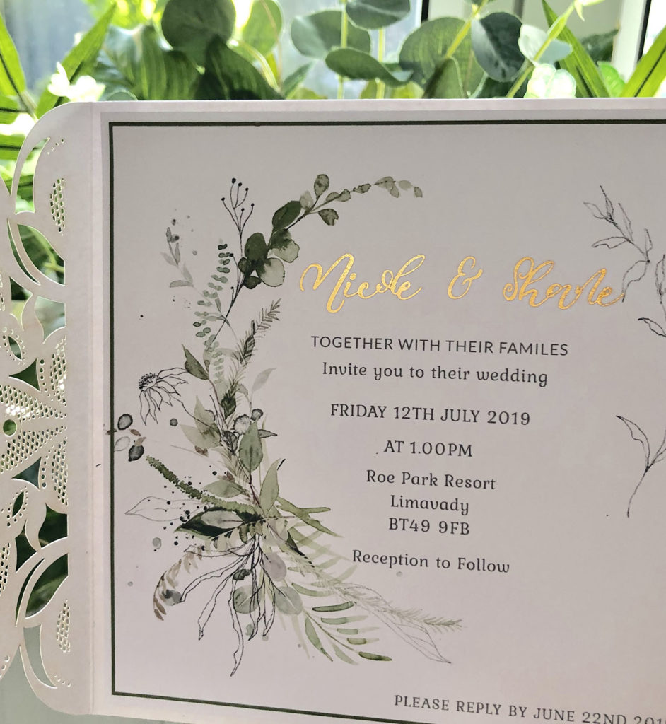 Foliage Wedding Invitation