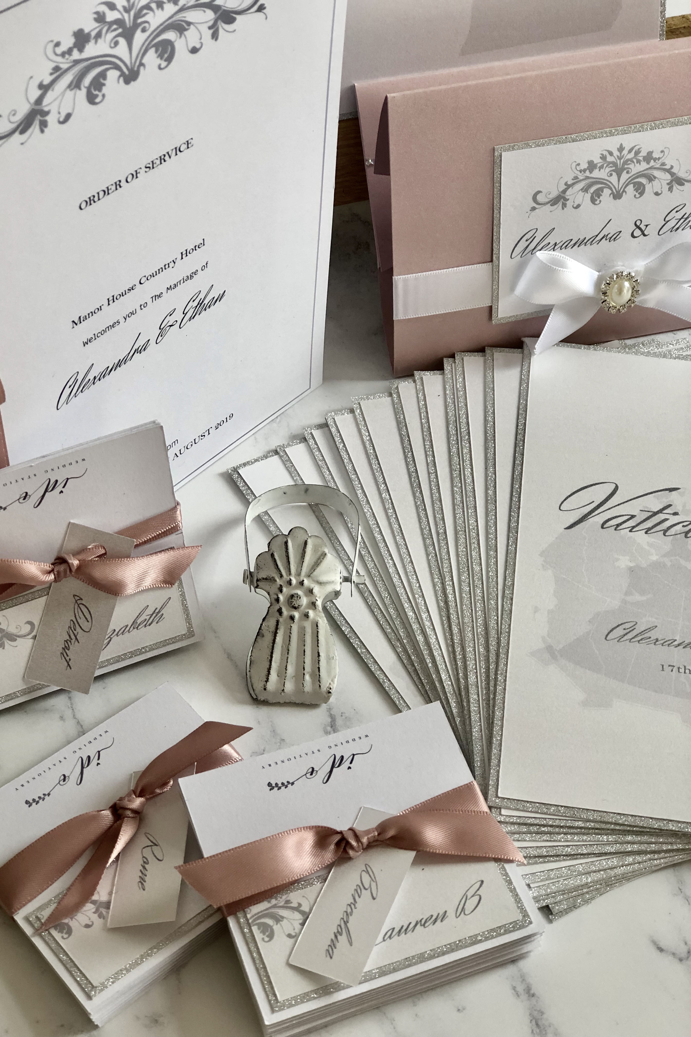 Elegant Blush Wedding Invitations