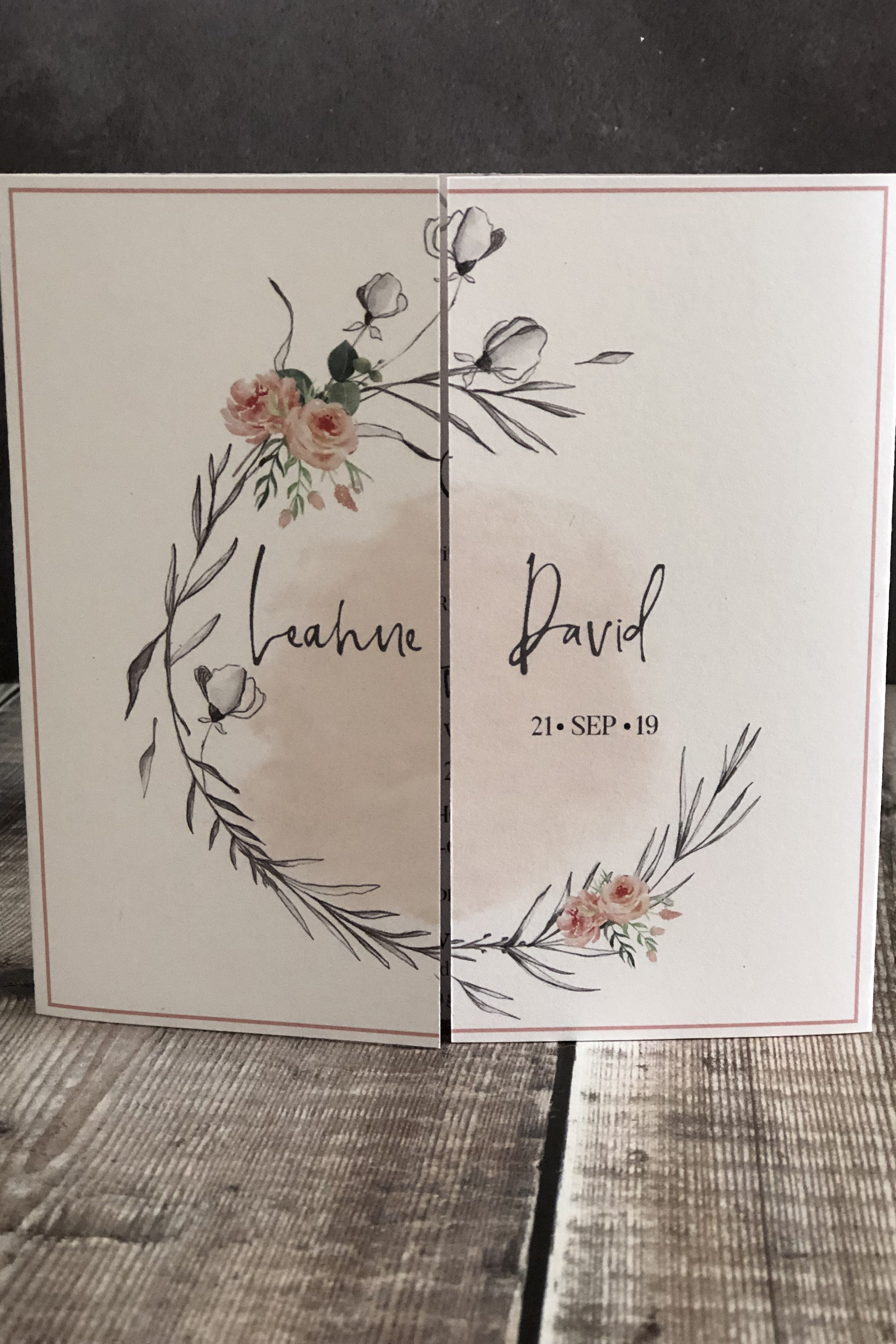 Blush Wedding Invitation