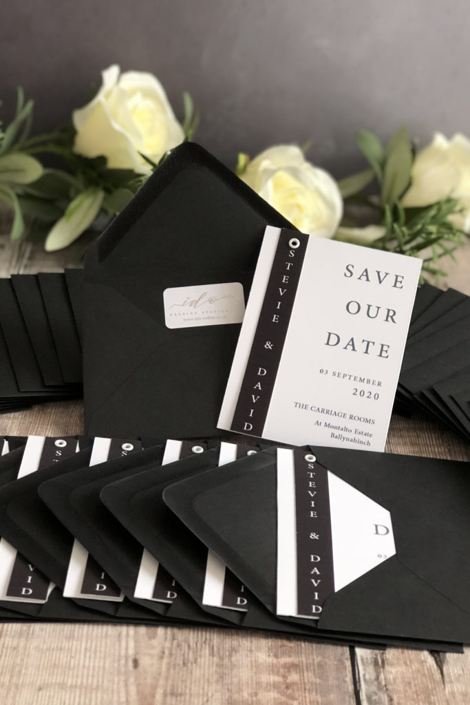 Monochrome Save the Date Cards