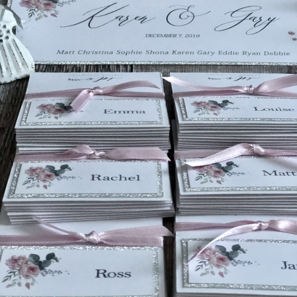 Pink Floral Wedding Invitation