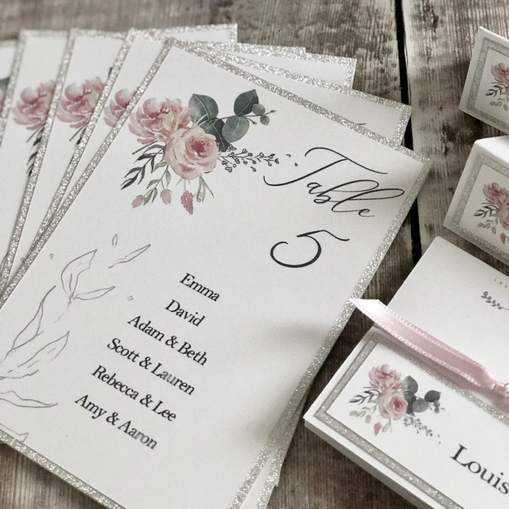 Pink Floral Wedding Invitation