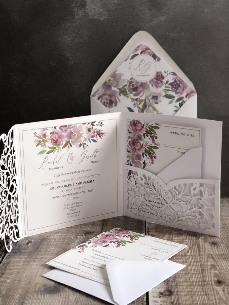 Maeve Floral Wedding Invitation Suite