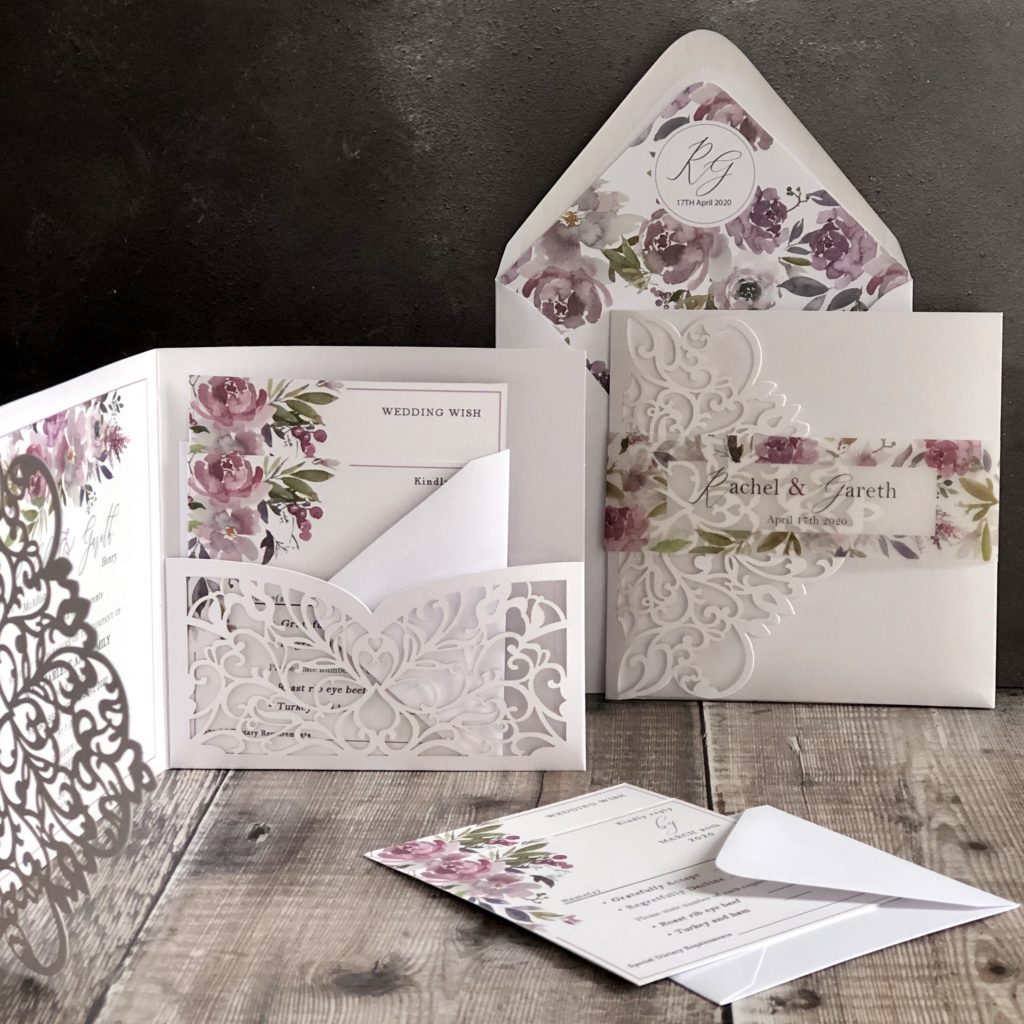 Maeve Floral Wedding Invitation Suite