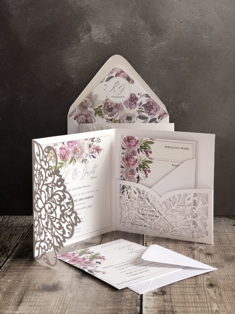 Maeve Floral Wedding Invitation Suite