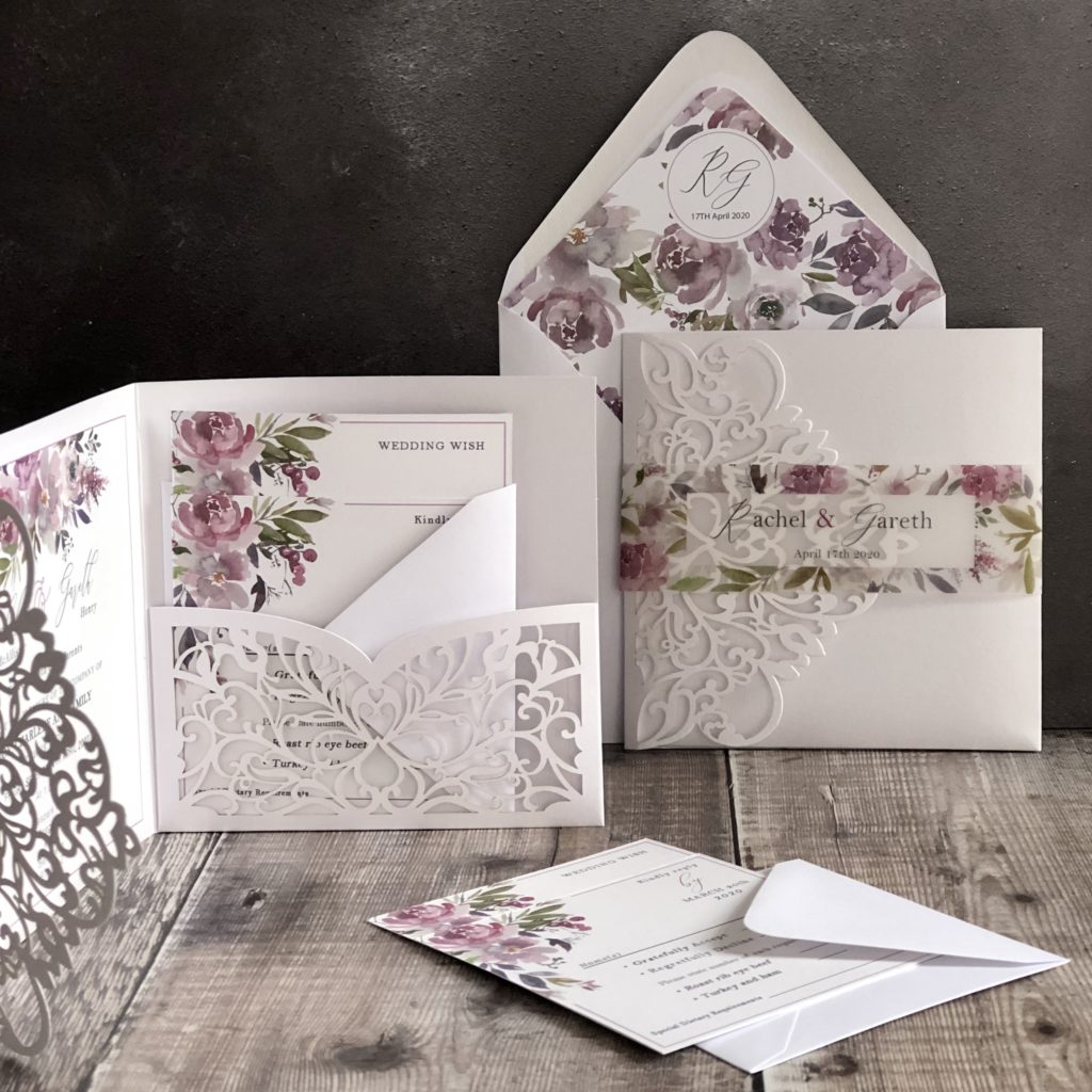 Maeve Floral Wedding Invitation Suite