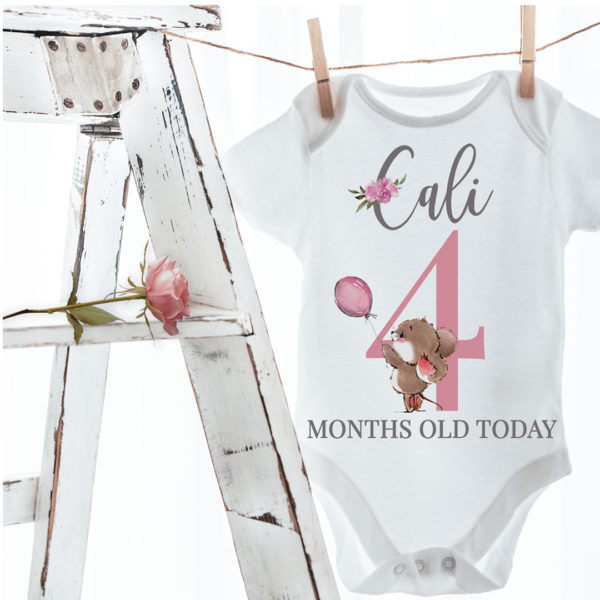 Baby Milestone vests Cali 1