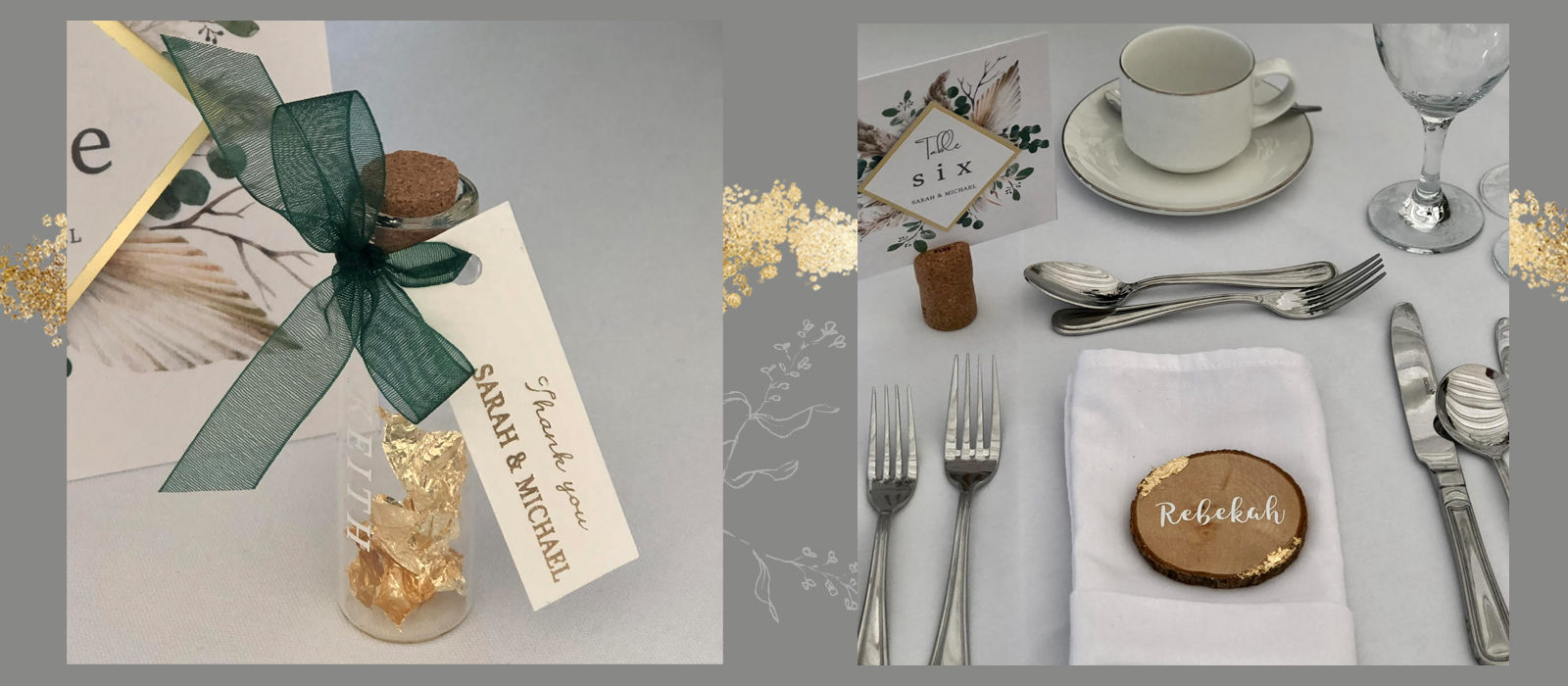 Gold & Green Wedding Palette