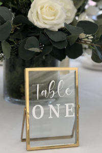 Gold Photo Frame Table Number