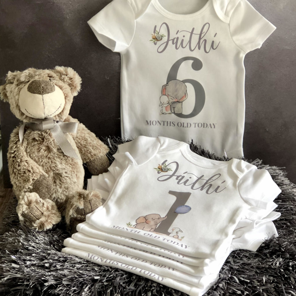 Baby boy milestone vests 5